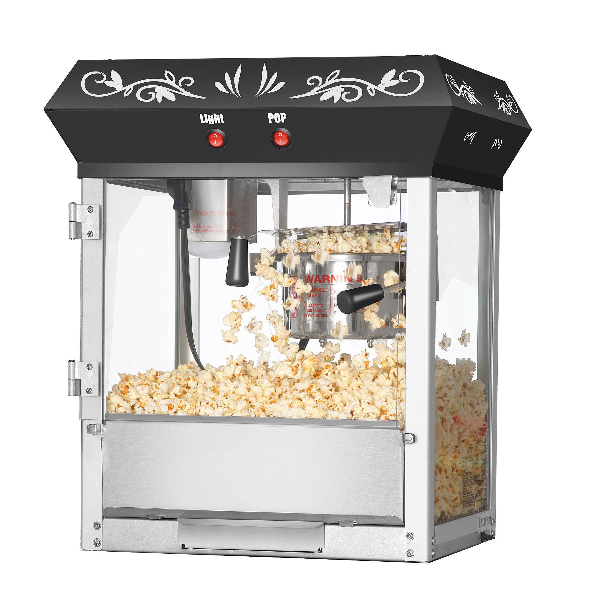 Great Northern Popcorn Black Foundation Popcorn Popper Machine 6 Ounce