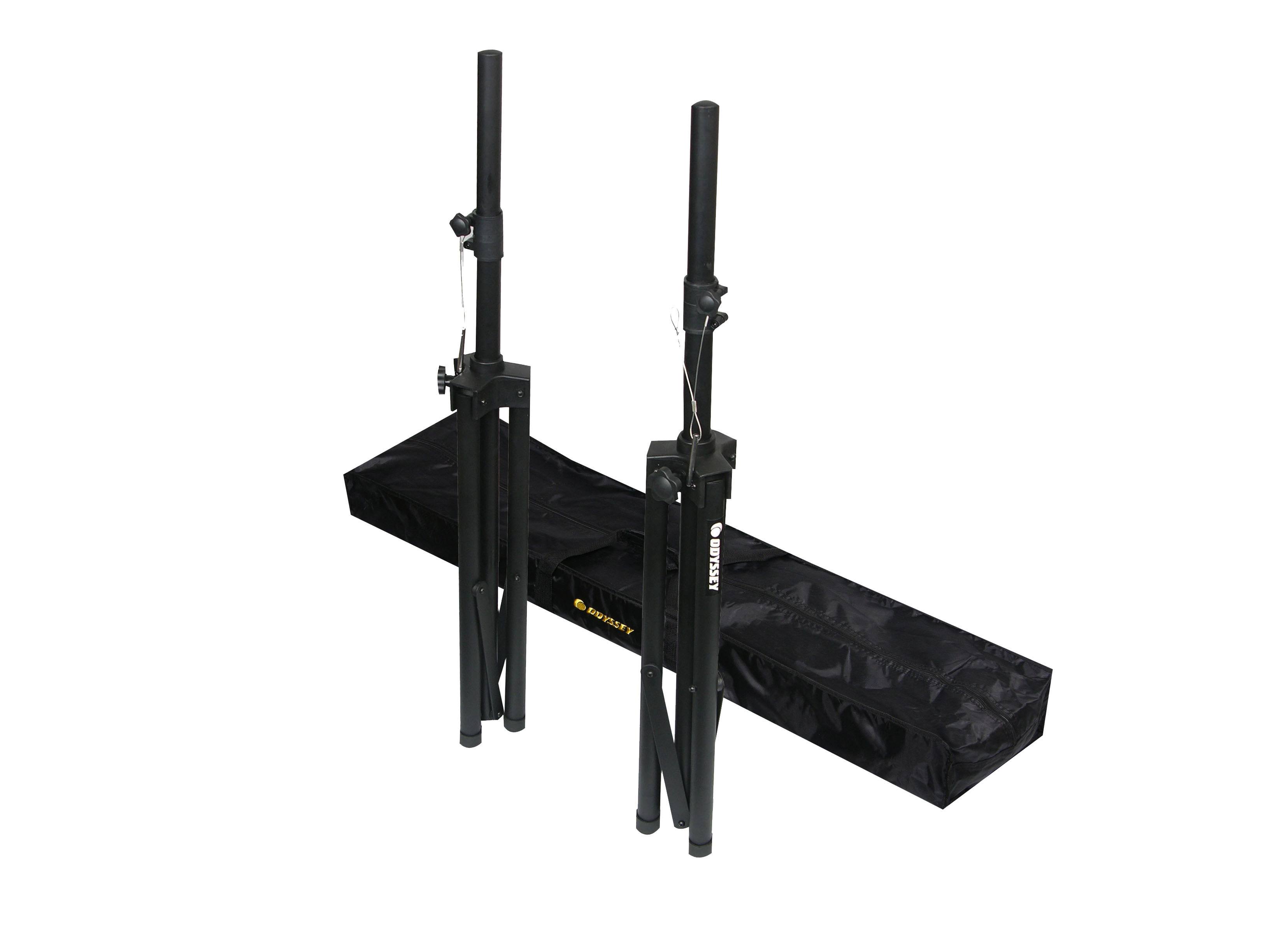 Odyssey LTS2X2B Dual Speaker Tripod Stand Pack with Bag