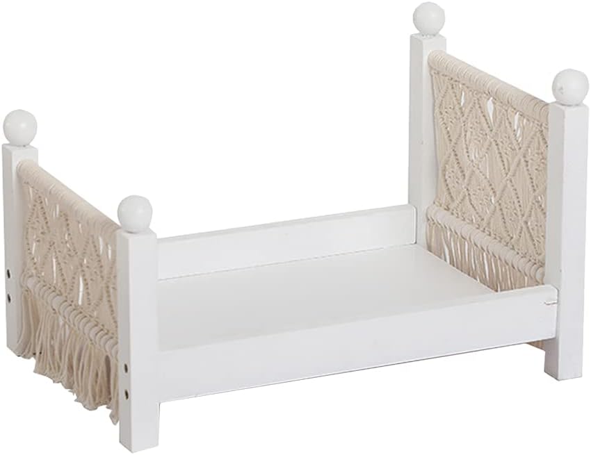 1pc Newborn Photography Prop Baby Crib Shooting Assisted Wood Hand- Woven Bed for Home/Wall/Kitchen/Room Decor Pack of 2