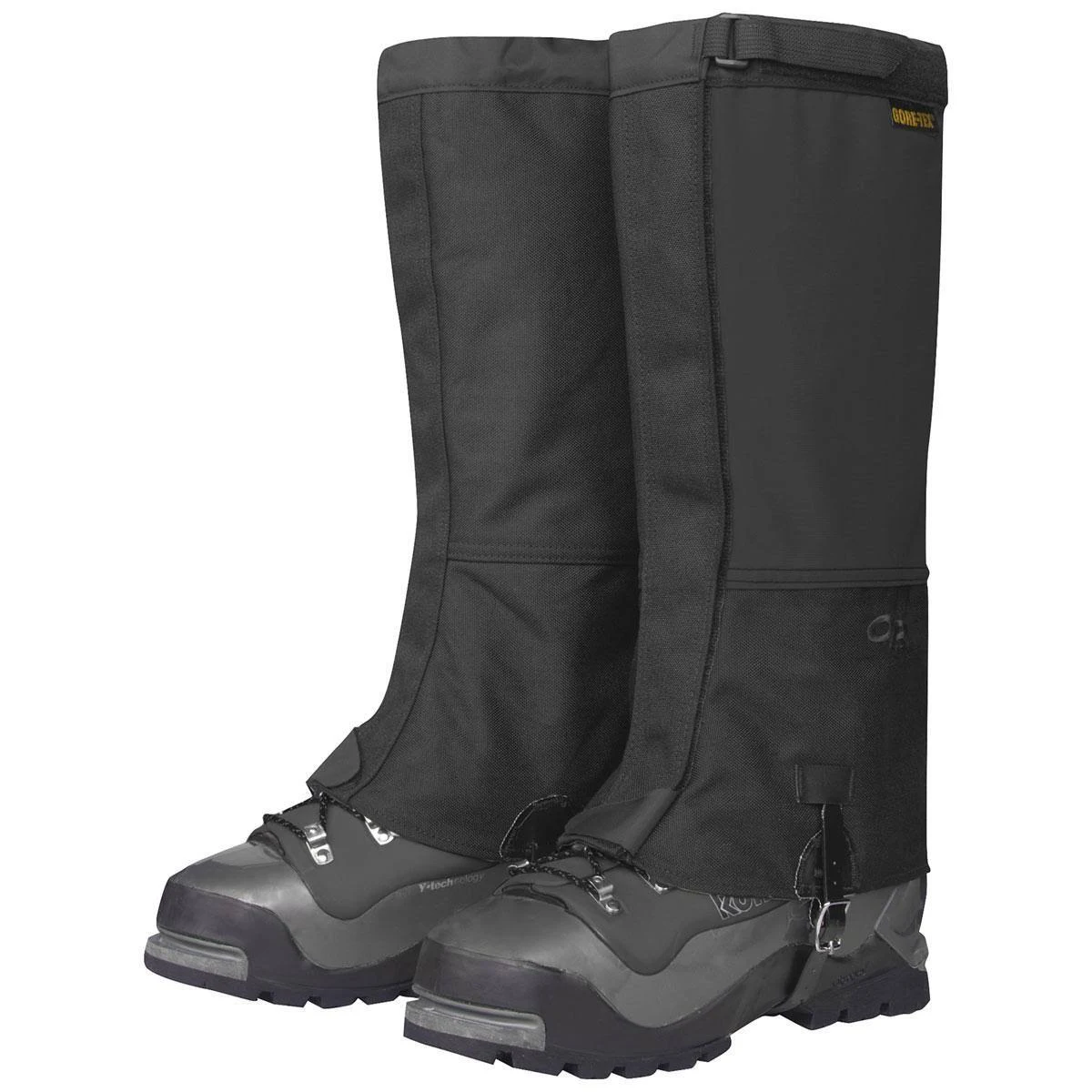 Outdoor Research Expedition Green Military Gaiters in BLACK.