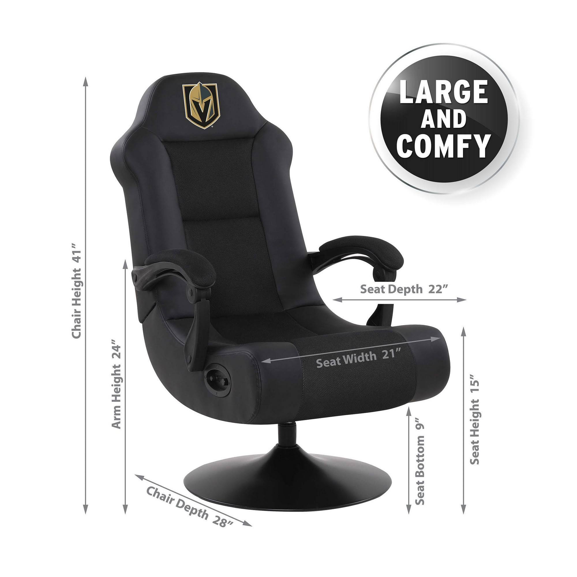 Imperial Black Vegas Golden Knights Ultra Game Chair