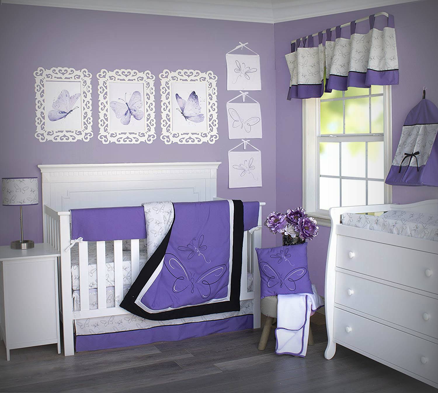 Pam Grace Creations 10 Piece Butterfly Crib Bedding Set