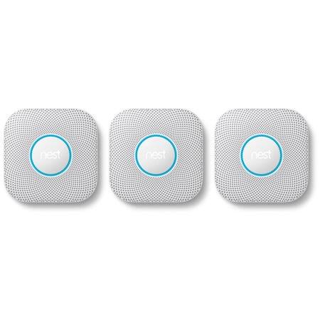 Refurbished Nest S3006wbus Protect Battery Smoke and Carbon Monoxide Detector - 3 Pack