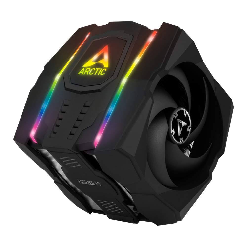 Arctic ACFRE00065A Freezer 50 Multi Compatible Dual Tower CPU Cooler with A-RGB