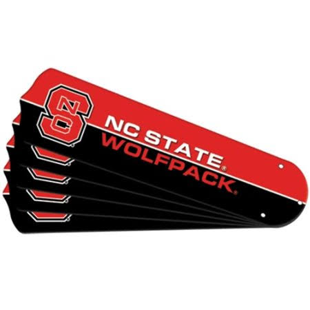 Ceiling Fan Designers 7990-NCS New NCAA NC State Wolfpack 52 in. Ceiling Fan Blade Set