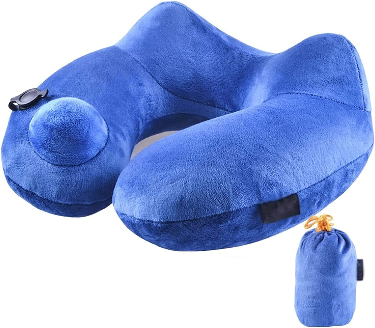 WXLBHD Travel Neck Pillows Inflatable, Compact Portable Head and Neck Support Pillows in Flight, Small U Shape Headrest Cushion for Best Rest & Sleep While Traveling for Adult Airplane Traveling