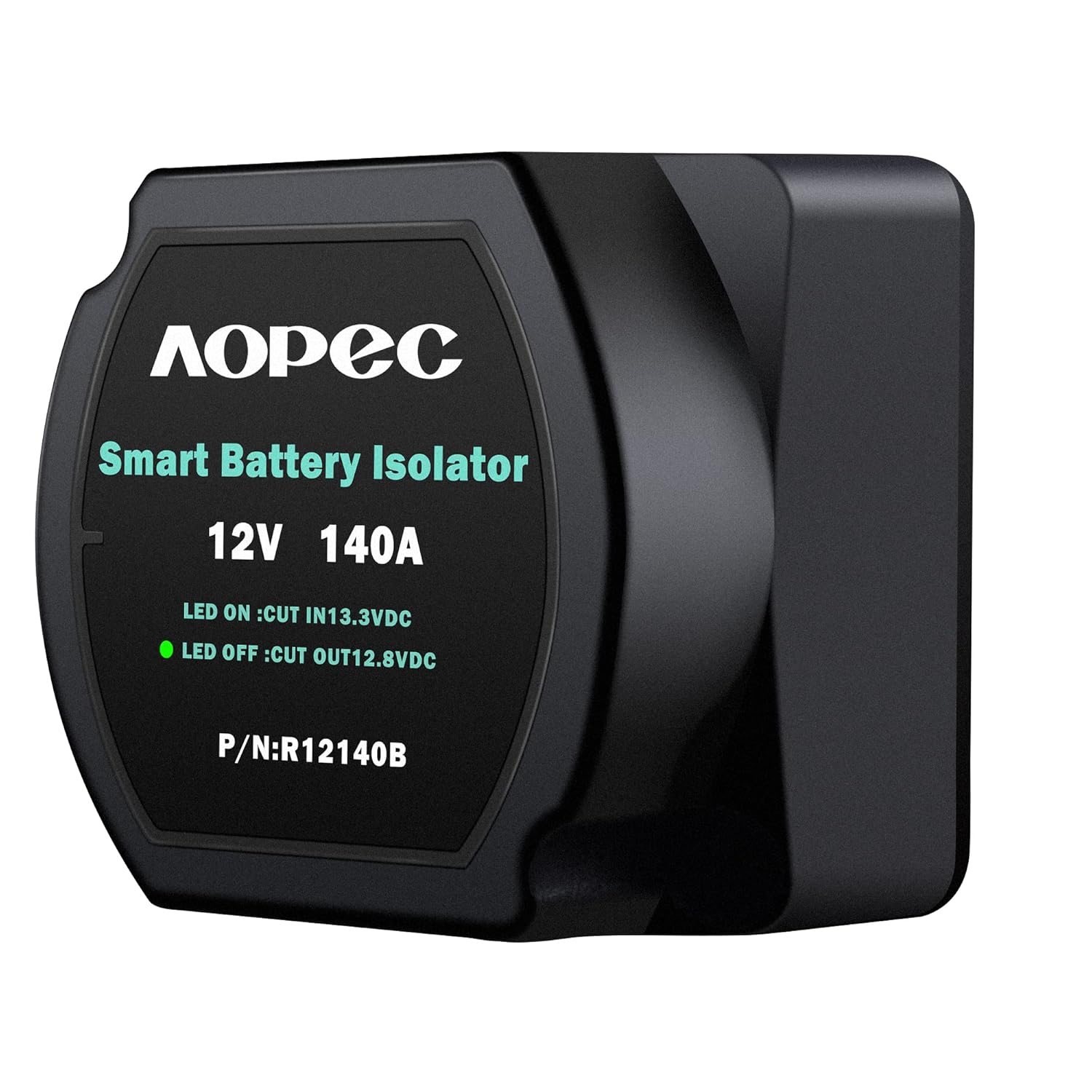 12V 140Amp Smart Waterproof Dual Battery Isolator Fits ATV UTV 4WD RV Car Watercraft Marine Boat Truck Caravan Camping(R12140B-Black)