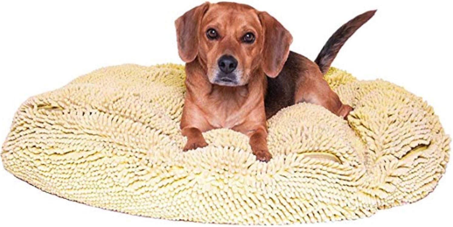 My Doggy Place - Ultra Absorbent, Soft Comfort, Microfiber Chenille Dog Bed Cushion Mat, Durable, Quick Drying, Washable (Oatmeal, Large (24