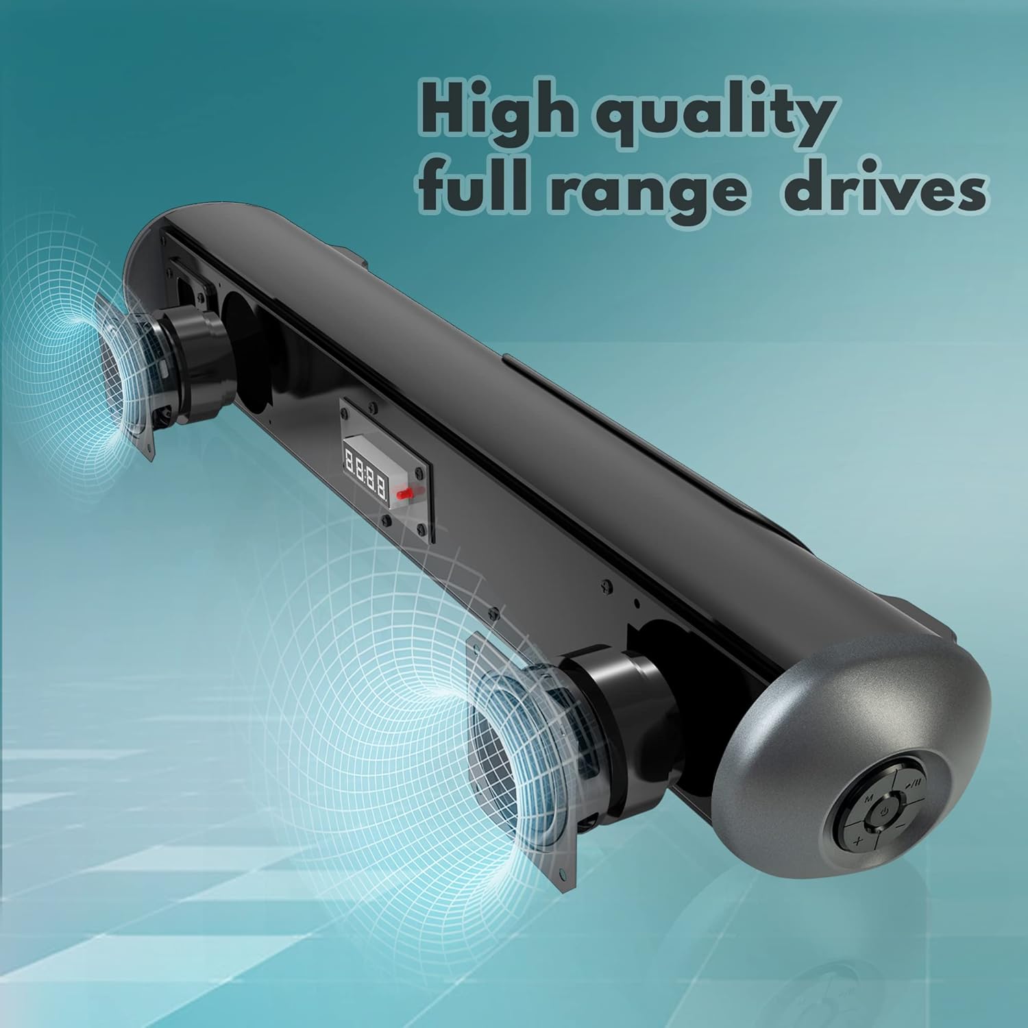 Wohome Sound Bar S88 20-Inch 50W Audio Stereo Home Theater Soundbar Speaker, with Bluetooth 5.0, 3D Surround Sound, 3 EQs, Optical/Aux/Coaxial/HDMI/USB, Compatible with 4K & HD & Smart TV Pack of 2