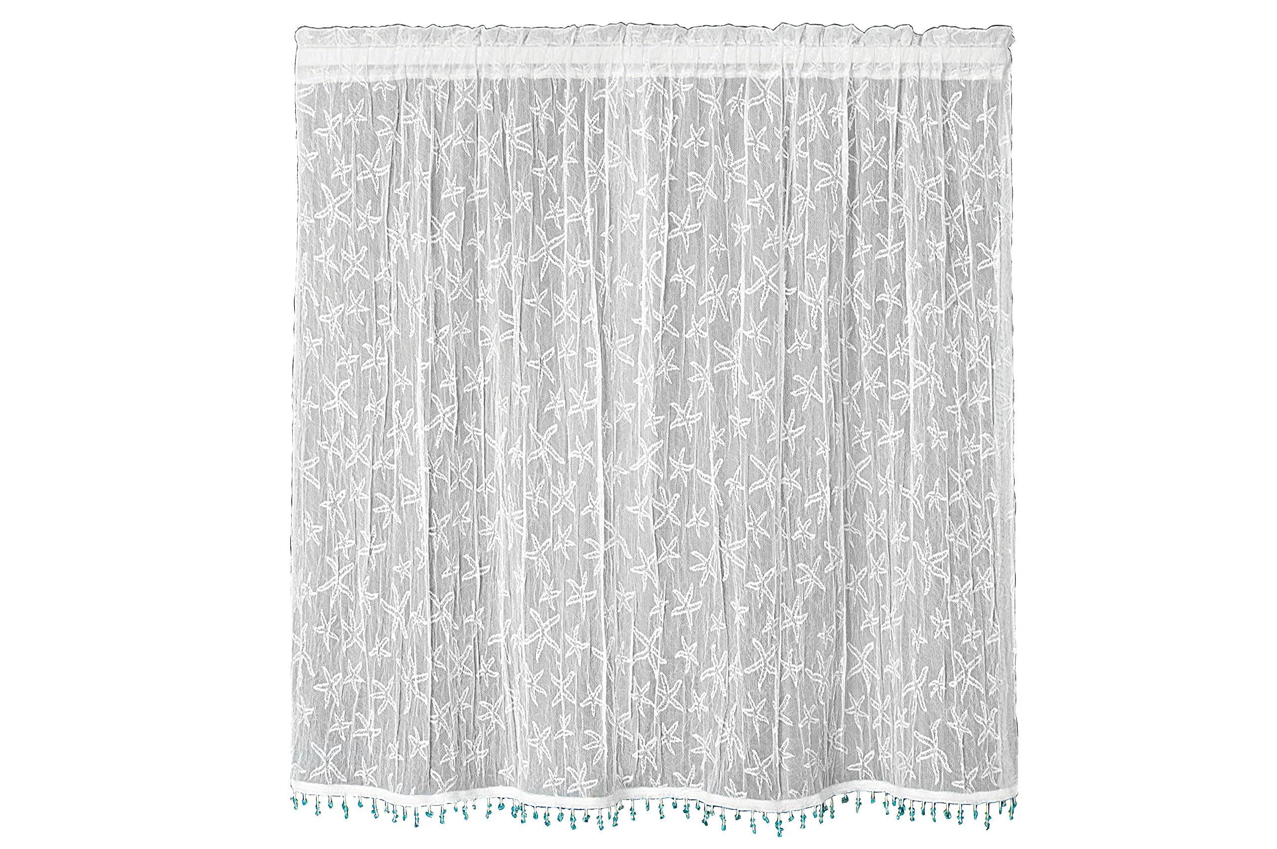 Heritage Lace Starfish Tier with Trim 45 by 36in White