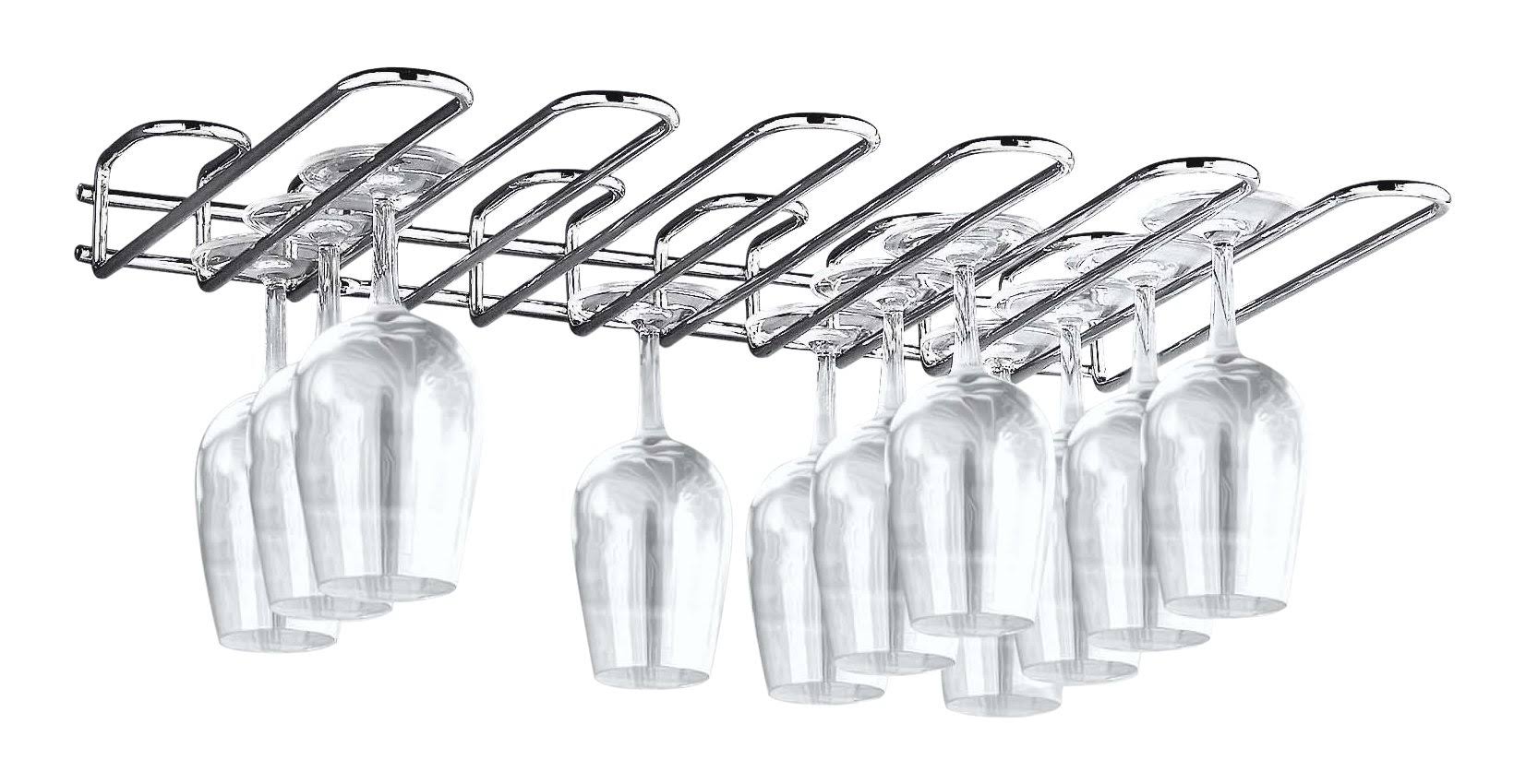 World Cuisine A4406002 Wall Mounted Glass Rack