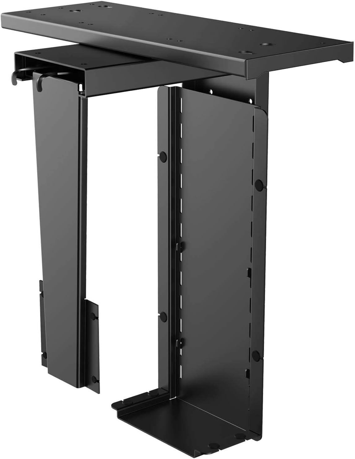 AIMEZO CPU Holder 360⁰ Swivel Under Desk Mount Computer Tower Holder PC Mount Stand with Adjustable Height Width,Holds up to 50lbs （White）） Pack of 2