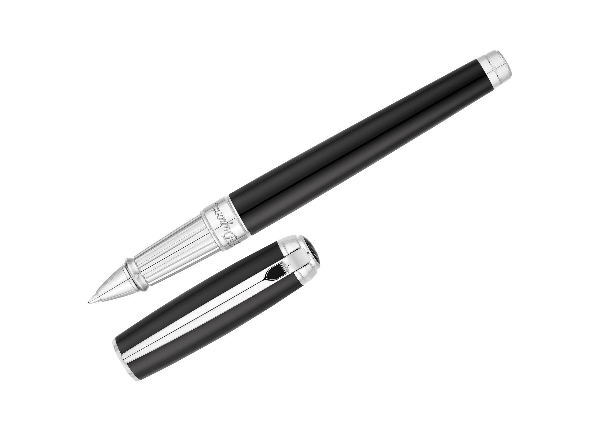 S.T. Dupont Line-D Large Rollerball Pen - Black u0026 Palladium