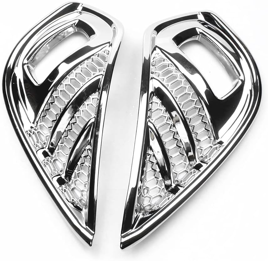 Chrome Front Bumper Fog Light Lamp Cover Trims Decoration Sticker For Toyota Highlander LE XLE Limited Platinum 2020 2021 2022 Exterior Accessories