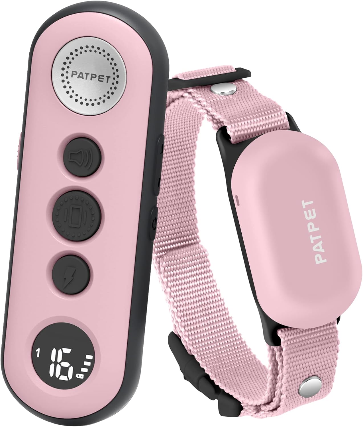 PATPET Dog Shock Collar with Remote - 3 Safe Training Modes, Rechargeable Waterproof Dog Training Collar for Small Medium Large Dogs (8-120 lbs), 3000Ft Control Electric Bark Collar with Remote Pack of 2