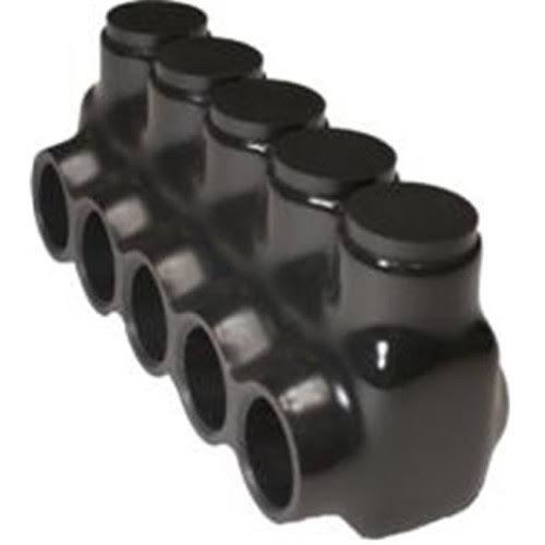 Black Insulated Multi-Cable Connector - Single Entry 5 Ports 750 - 250