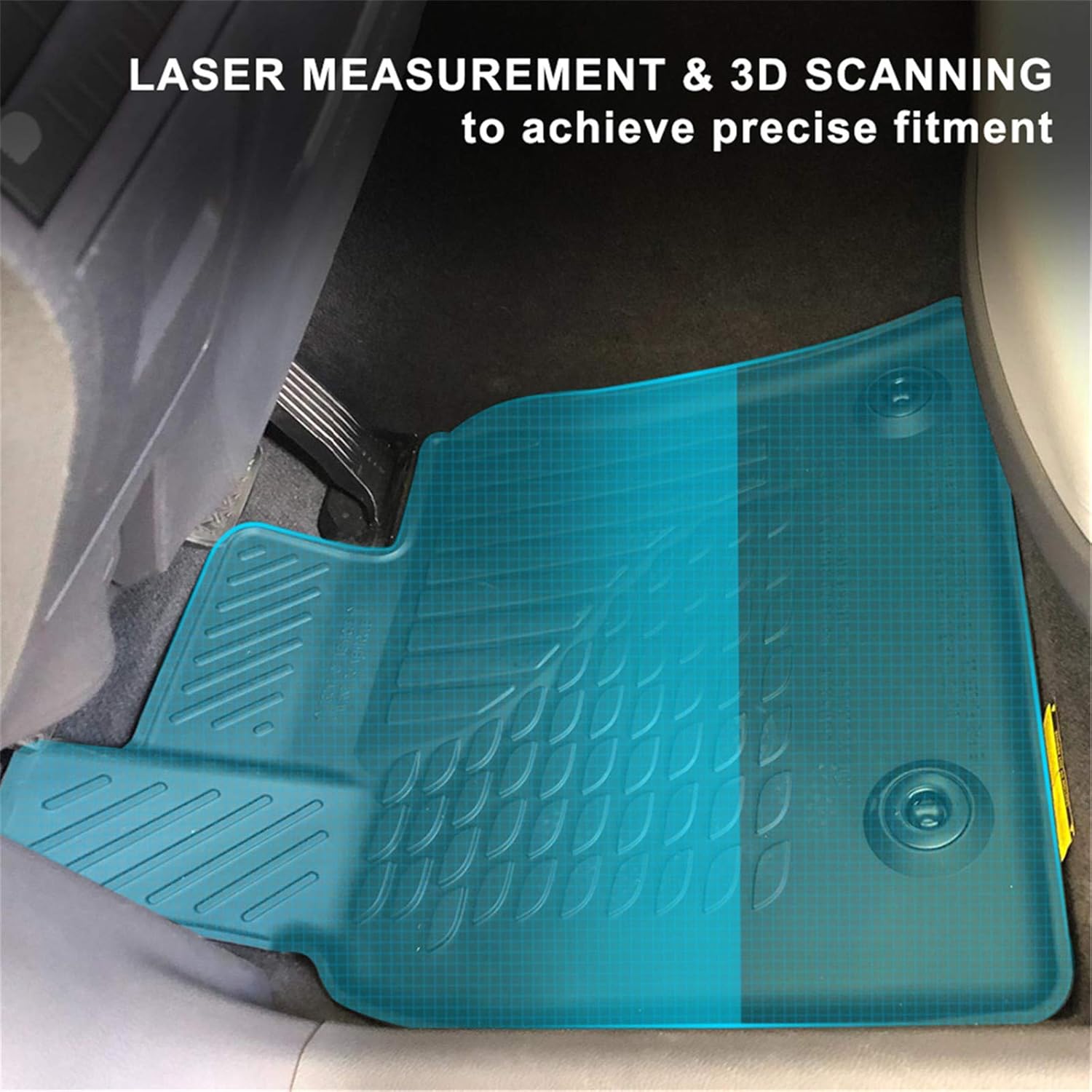 Kiwi Master Floor Mats Compatible for 2018-2022 Toyota Camry Accessories Non-Hybrid All Weather Mat Liners Front & Rear 2 Row Seat TPE Slush Liner Black OEM PT908-03180-20