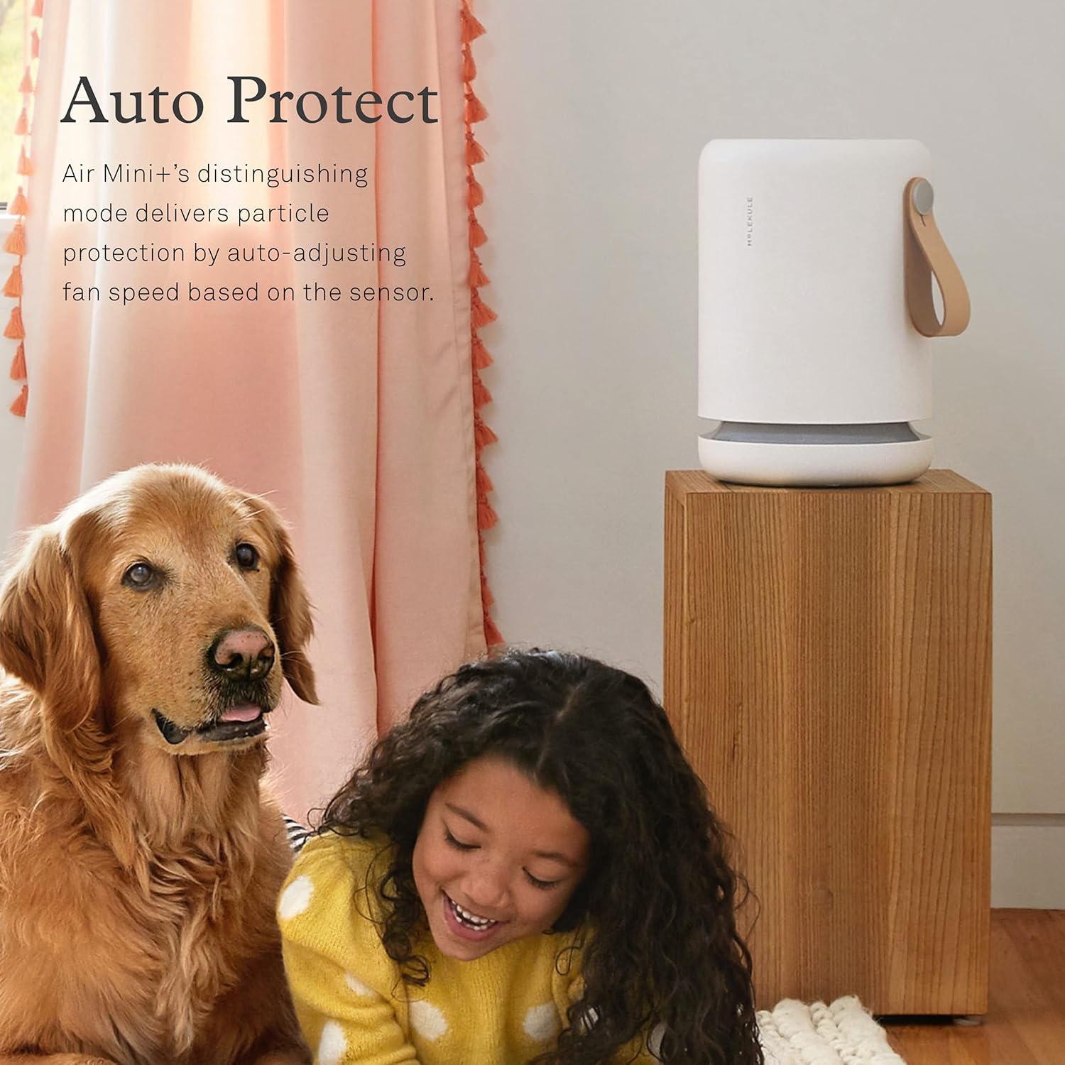Molekule - Air Mini+ - FDA-Cleared Medical Air Purifier with Particle Sensor and PECO Technology for Smoke, Allergens, Pollutants, Viruses, Bacteria, and Mold- 250 sq. ft.