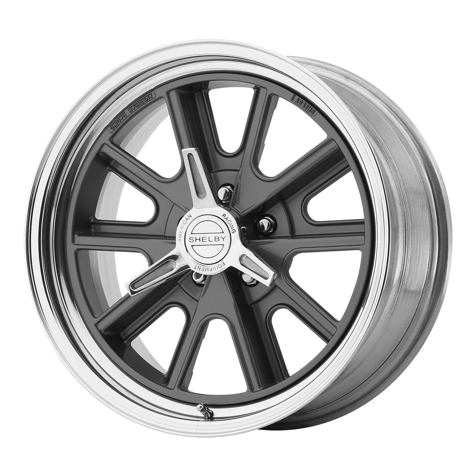 American Racing Shelby Cobra Wheel 15x8 5x4.75 (5x120.65) Gray -25 mm Offset
