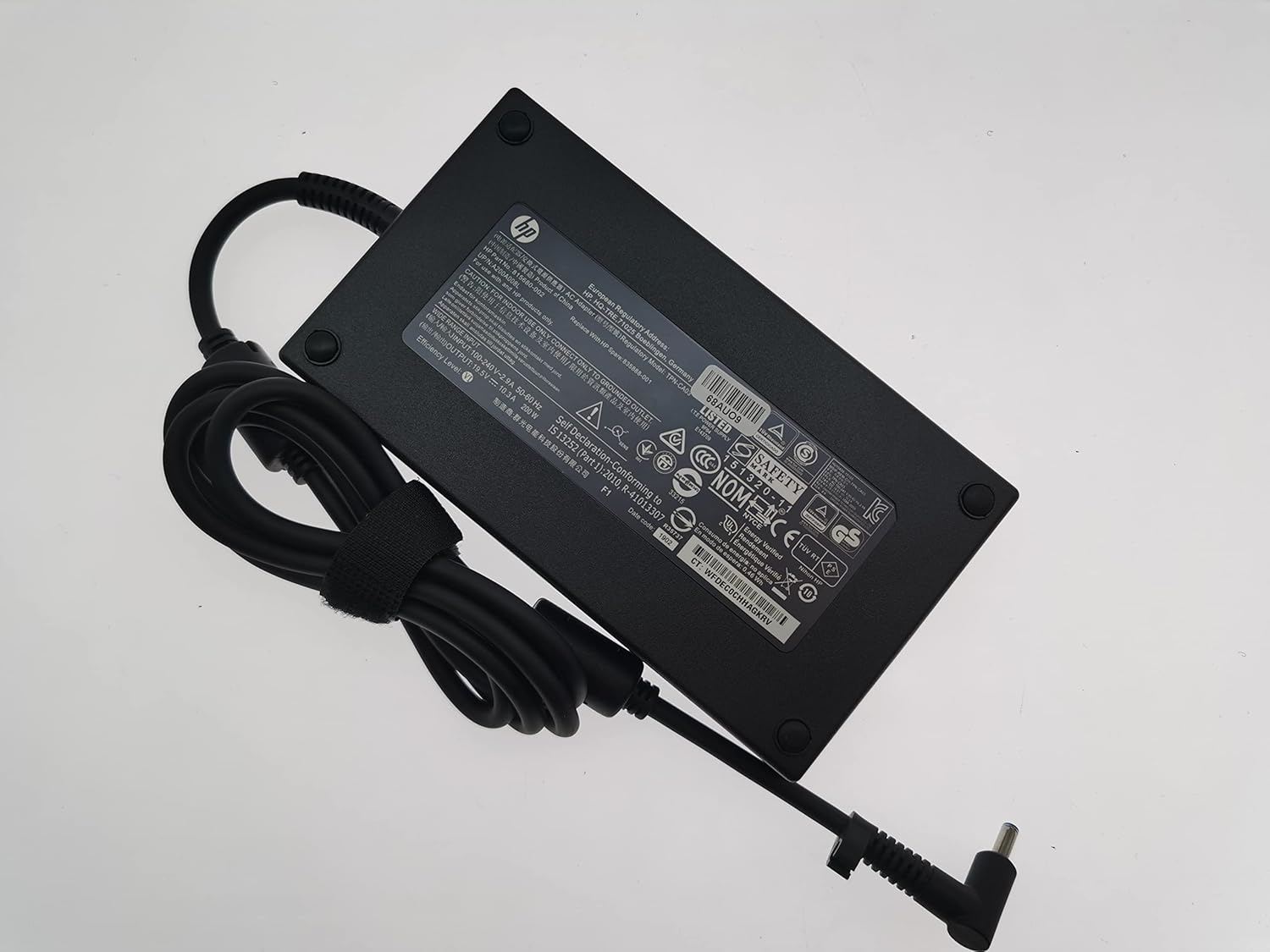 Slim 19.5V 10.3A 200W AC Charger fit for HP OMEN 15 15t 17 17t ZBook 15 17 G3 G4 G5 Pavilion Gaming 15-cx for P/N TPN-LA21 L73385-001 TPN-LA21 L74881-001 PA-1201-08HT TPN-DA10 Laptop Power Supply Cord Pack of 2