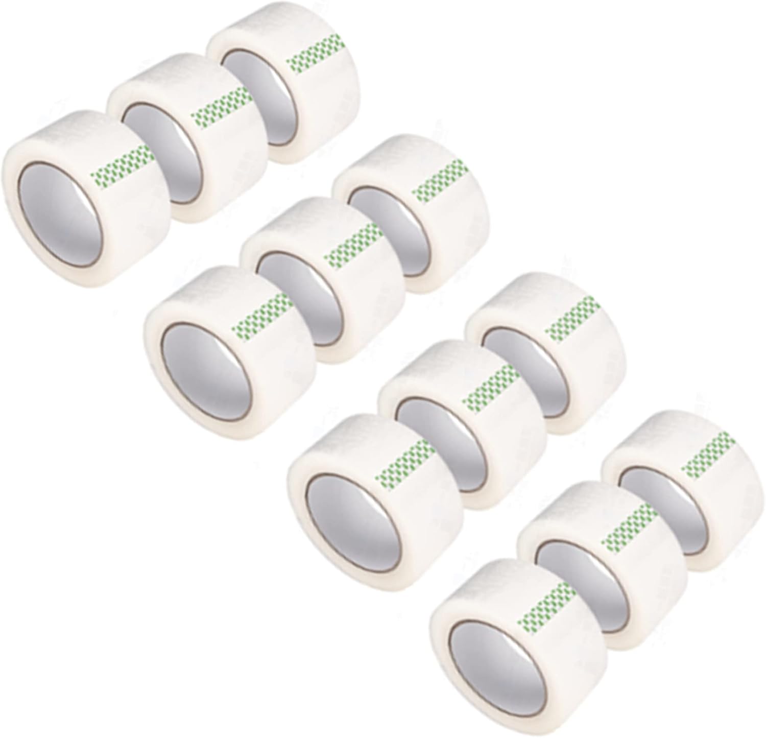 MJUNM Heavy Duty Packaging Tape, Clear Packing Tape for Moving Boxes, Shipping, Office and Storage, Commercial Grade Carton Sealing Adhesive Industrial Tape, 1.88