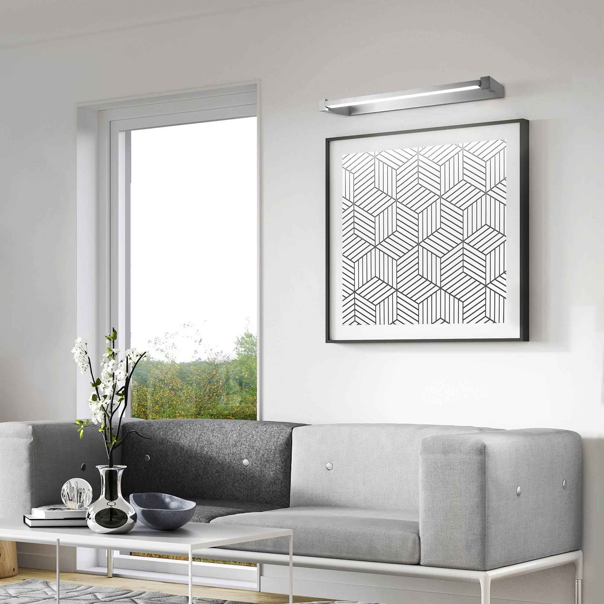 dweLED PL-16027 Lune 27x22 LED Picture Light Black