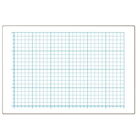 Flipside Products 21012 9x12 Quadrant Grid Dry Erase Board - 1/2 inch Sq, Two-Sided, Class Pack (Pack of 12)