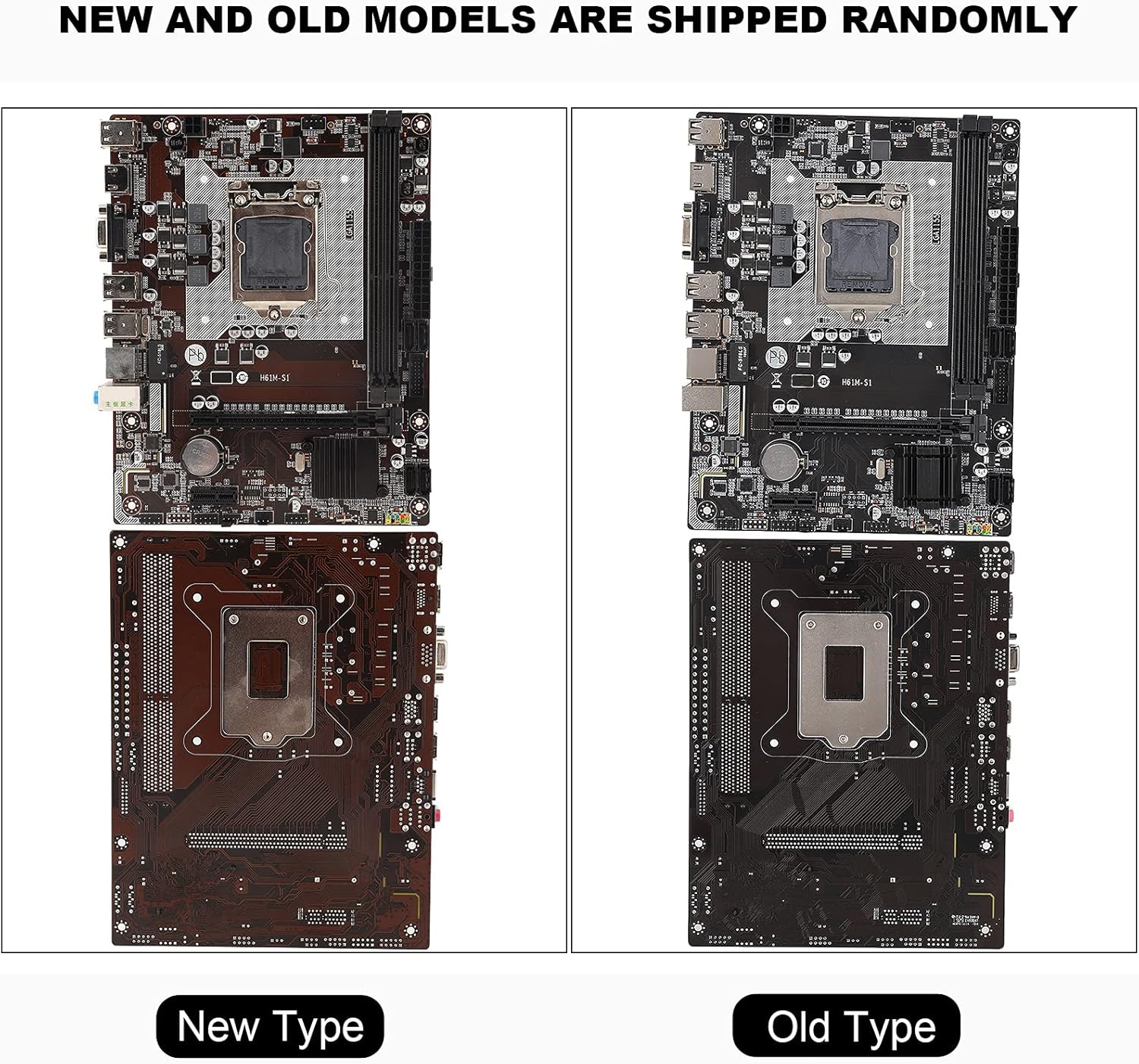 1155-pin DDR3 Desktop Computer Motherboard， DDR3 Memory, PC Desktop Mainboard, for Network Card, Sound Card, Hard Disk, etc Pack of 2
