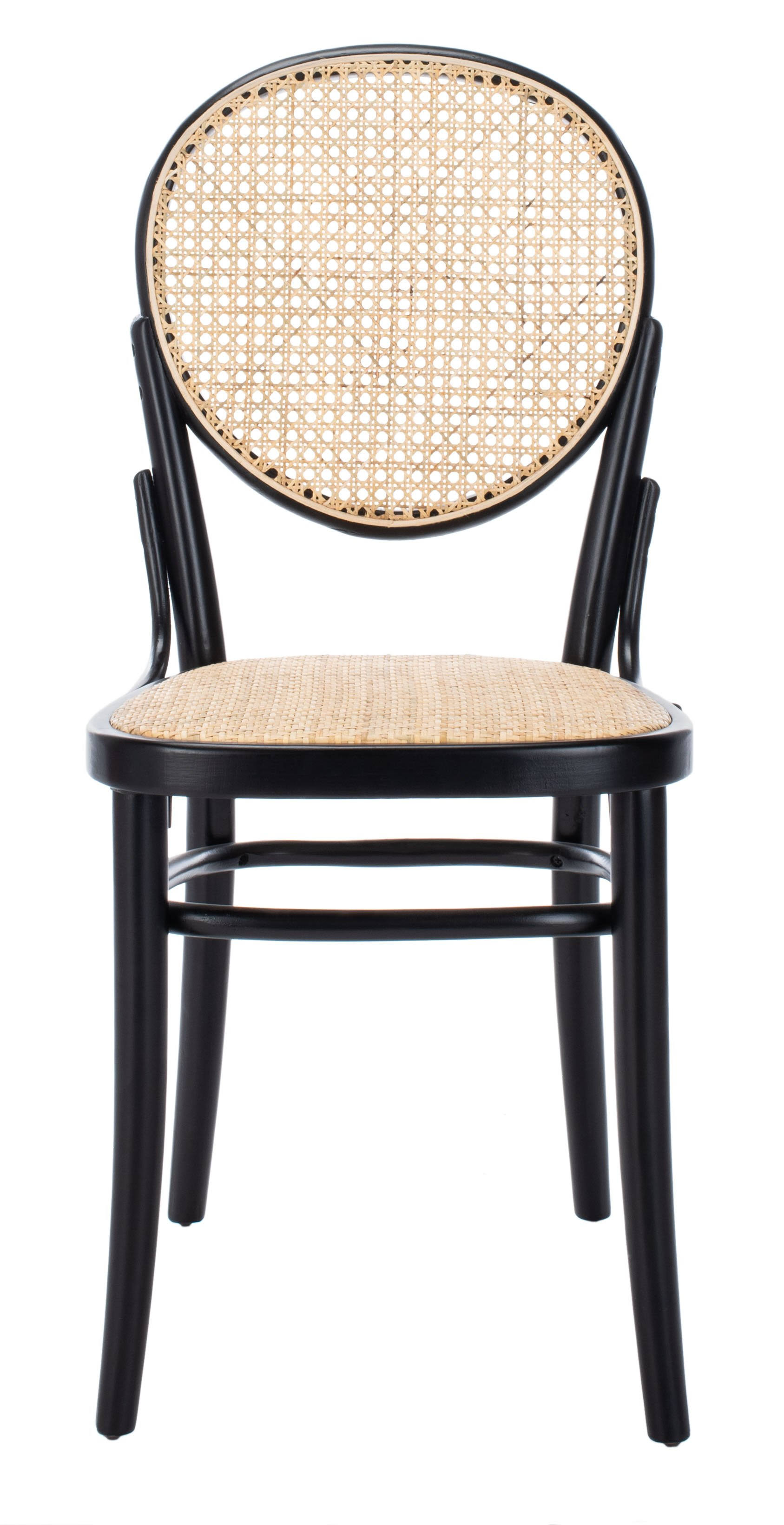 Safavieh Sonia Black u0026 Natural Cane Dining Chair - Set of 2