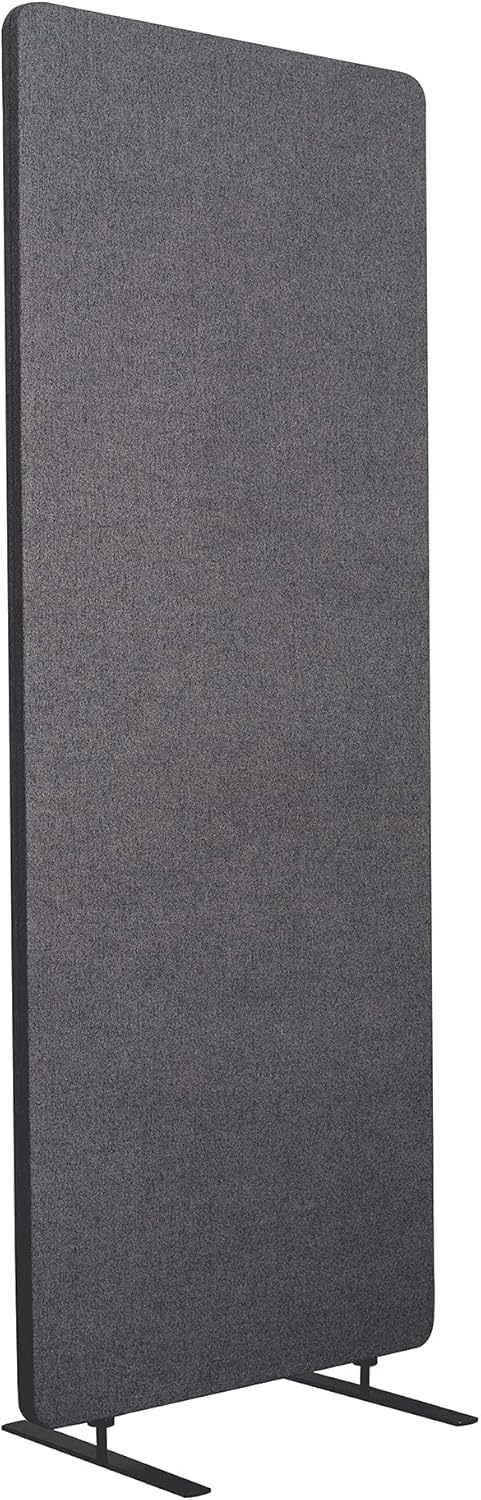 Stand Up Desk Store ReFocus Freestanding Noise Reducing Acoustic Room Wall Divider Office Partition (Ash Gray, 23.6