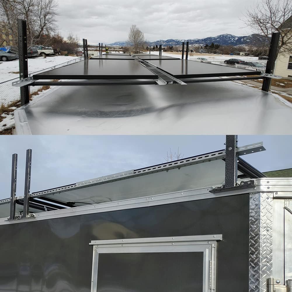 Lonwin Trailer Ladder Racks Fit for 4'-7' Enclosed Trailers- Adjustable