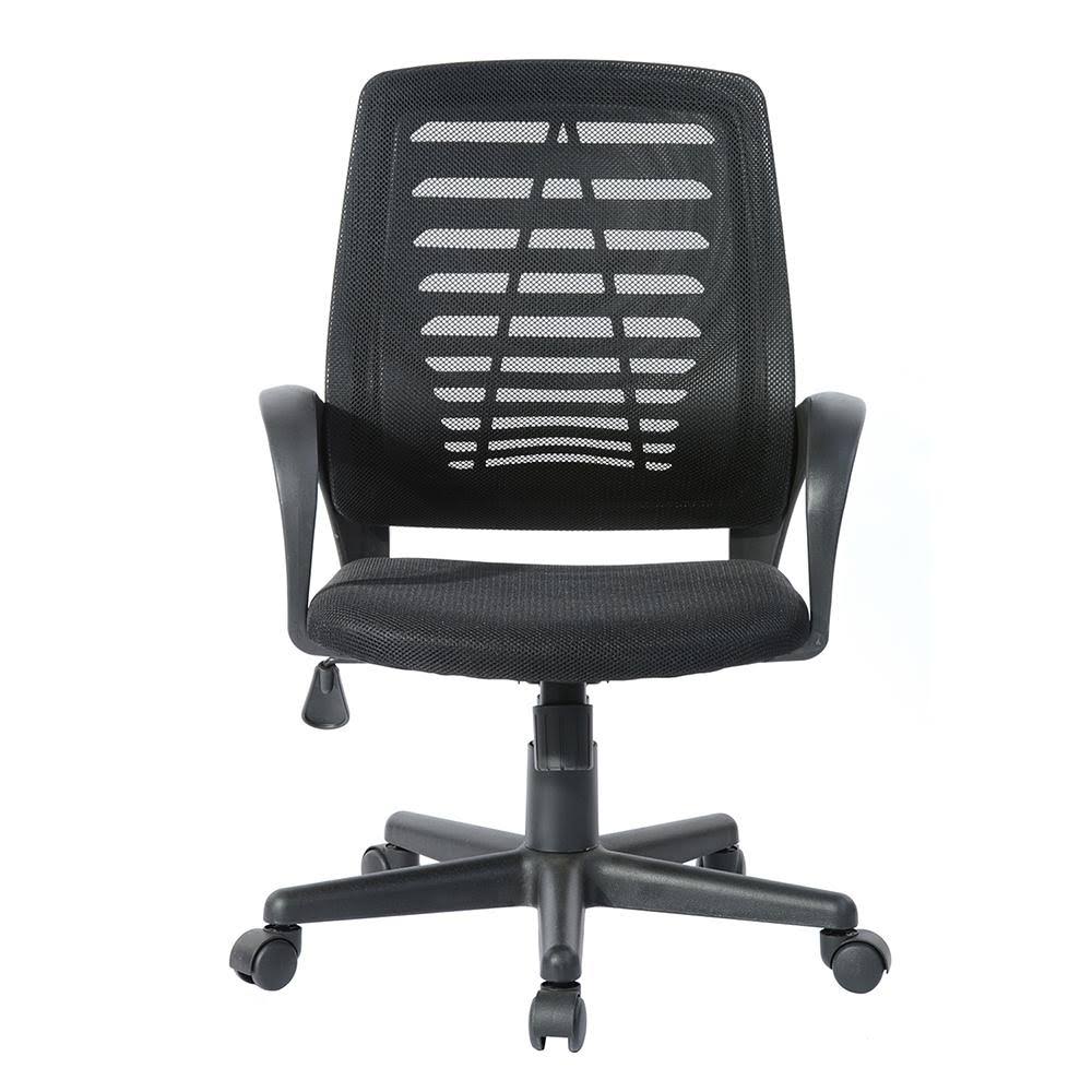 sumyeg Black Mesh Task Chair High Back Office Chair Ergonomic Swivel Chair with Lumbar Support