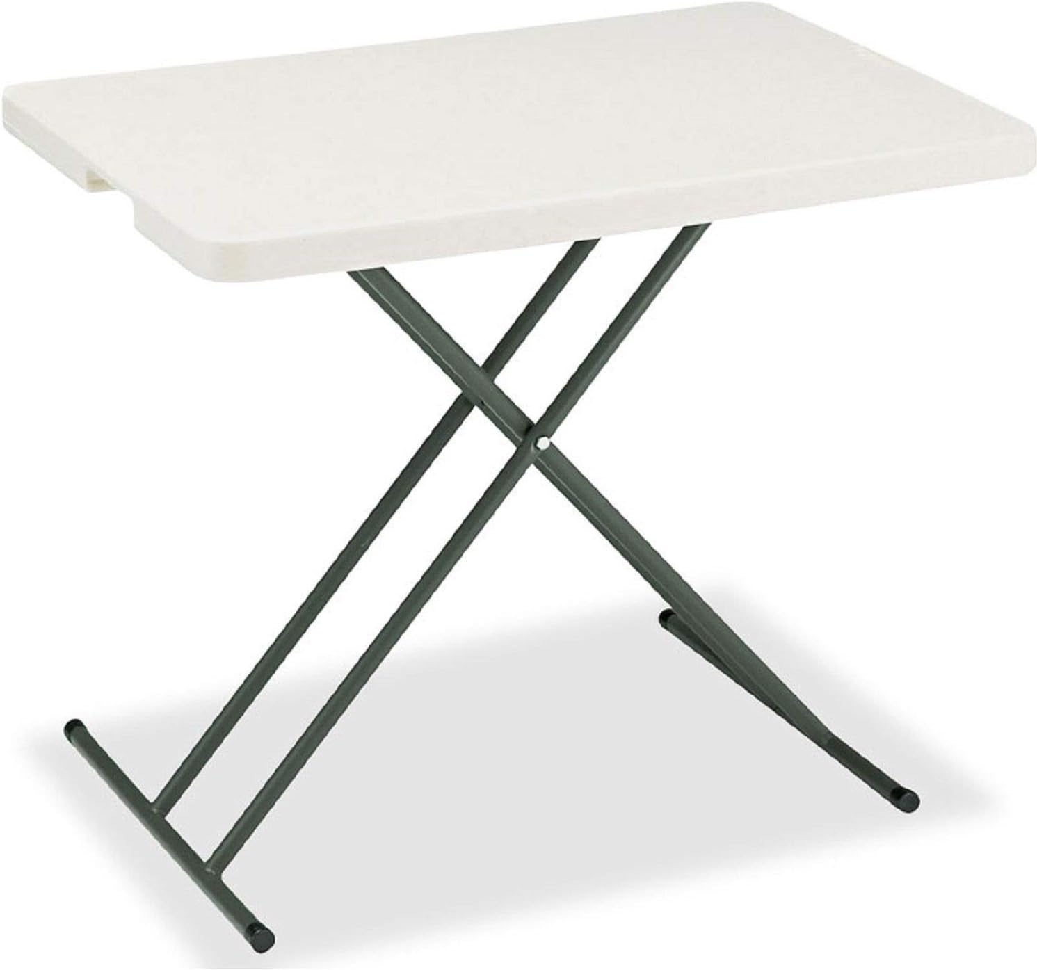 Adjustable Height Plastic Folding Table, 30