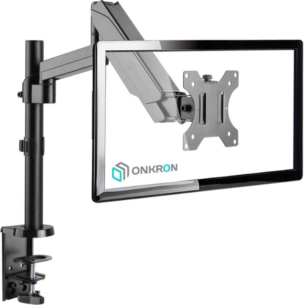 ONKRON Dual Monitor Desk Mount Stand for 13” to 32-Inch LCD LED Screens up to 17.6 lbs G140 Black