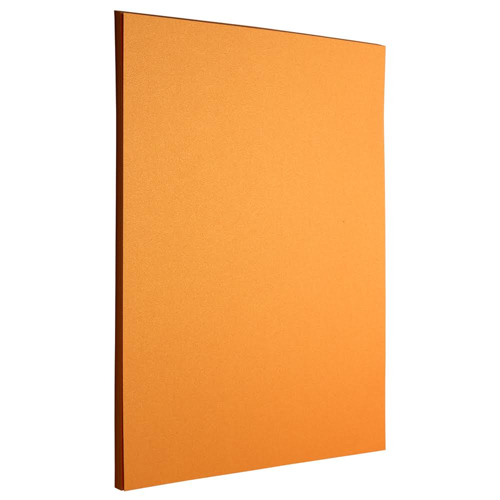 Jam Metallic Paper, 8.5 x 11, 32lb Orange, 100/Pack