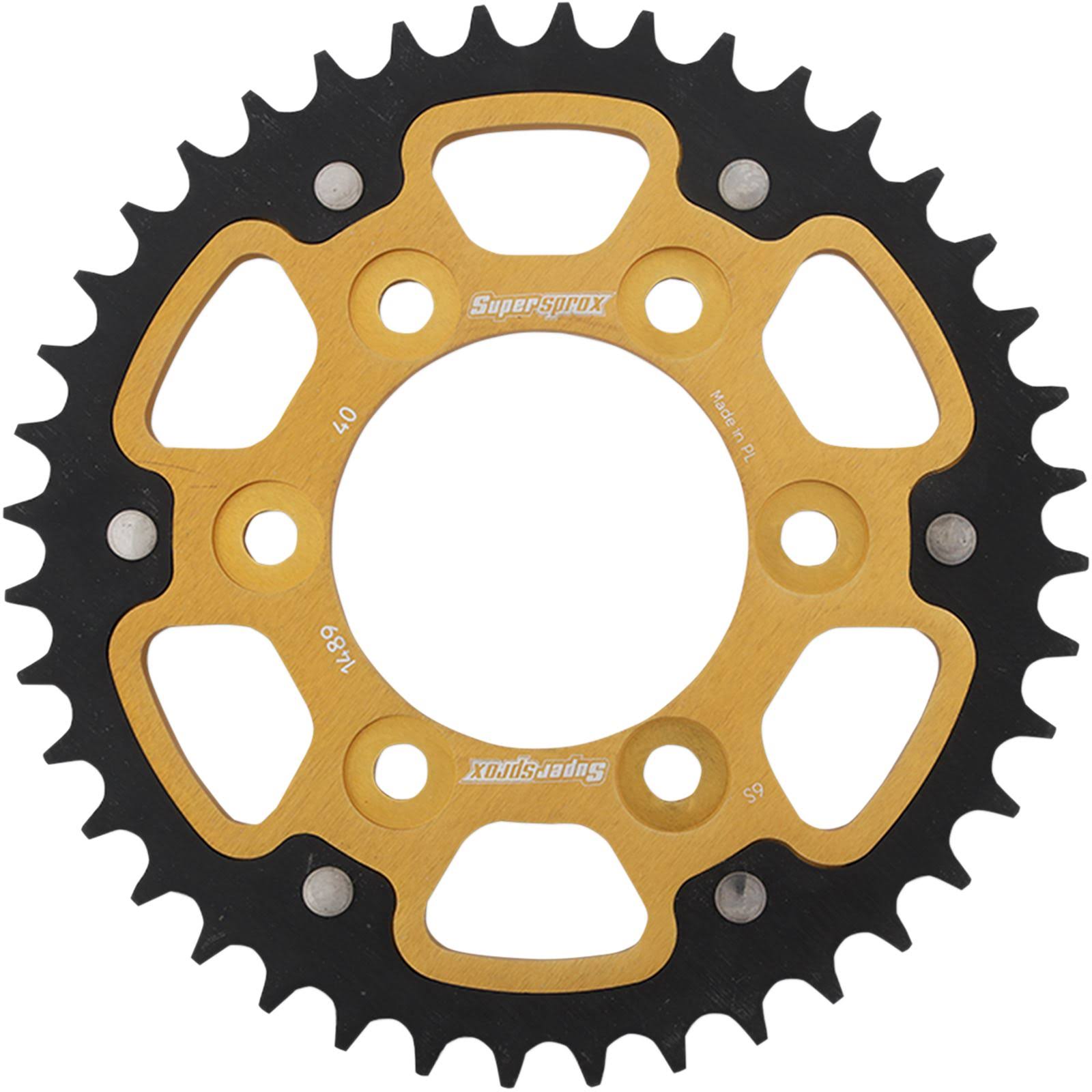 Supersprox RST-1489-40-GLD Stealth Rear Sprocket - 40T - Gold (Black)