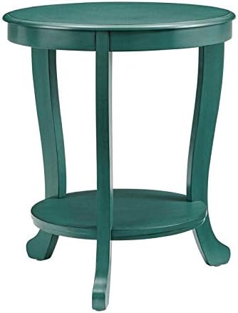 Powell Merce Wood Accent Side Table in Gray