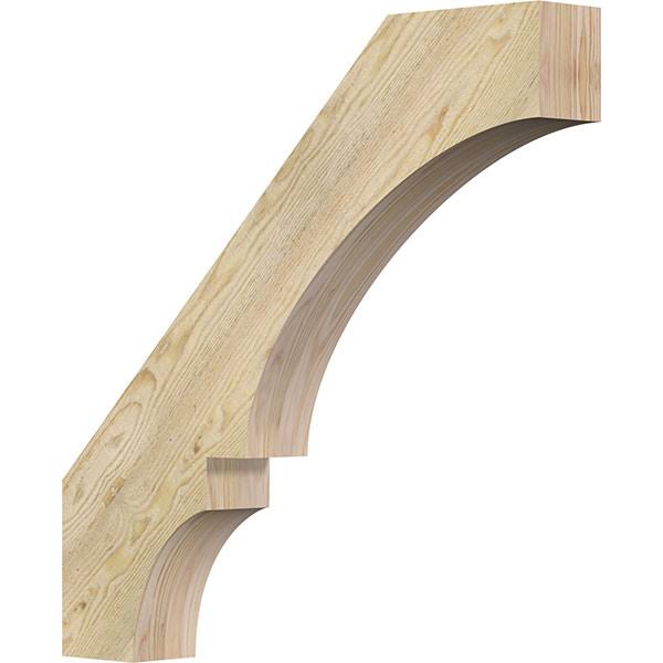 4x22W x 28x22D x 28x22H Balboa Rough Sawn Brace, Douglas Fir