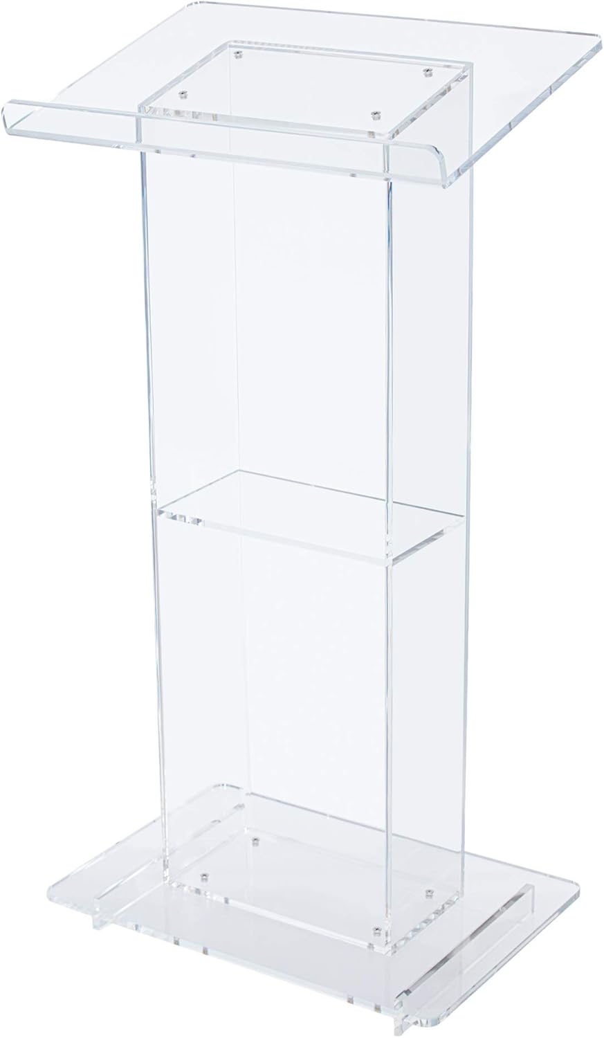 OEF Furnishings Acrylic Lectern, Clear