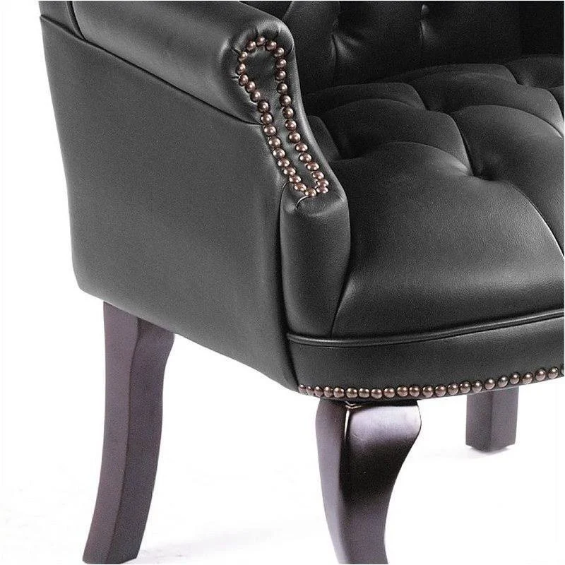 Pemberly Row Guest Office Accent Chair, Black