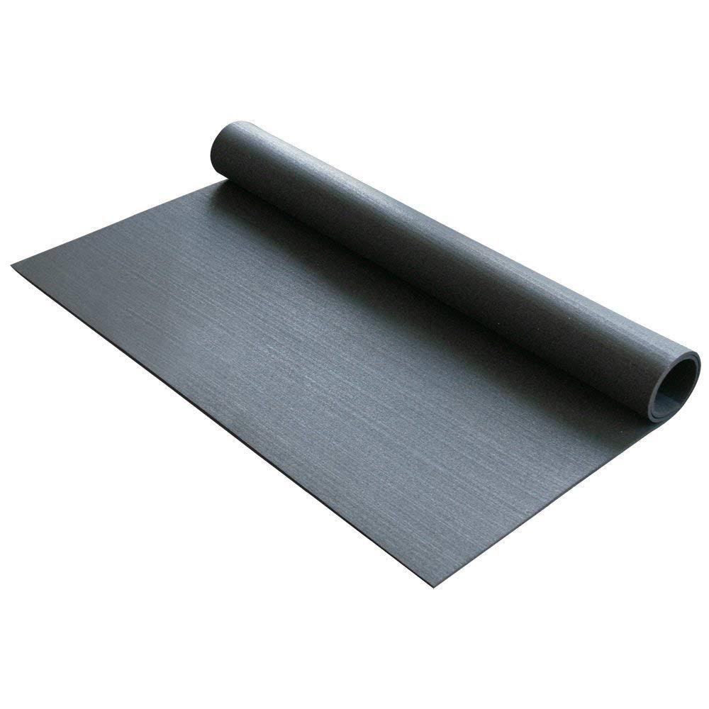 Rubber-Cal Rubber Anti-Vibration Mat - 1/4x22 x 4ft Wide x 5ft Long - Black Washing Machine Vibration Mat