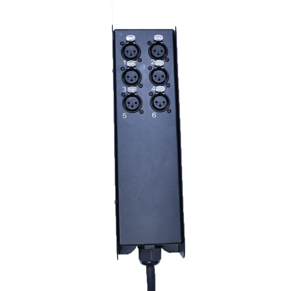 Seismic Audio SACB-6x25 6-Channel Low Profile XLR Send Sub Snake Cable, 25-Feet