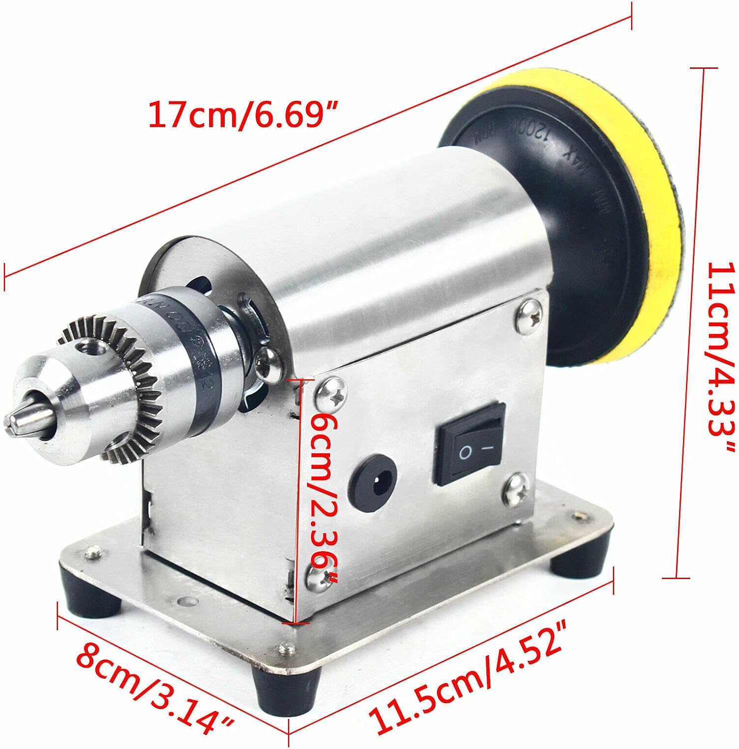 TFCFLJewelry Bench Buffer Grinder, Polishing Machine with Adjustable Speed, Multi-Function Bench Lathe Polisher, Bench Grinder, Polishing Machine for Jewelry Making, Woodcrafting