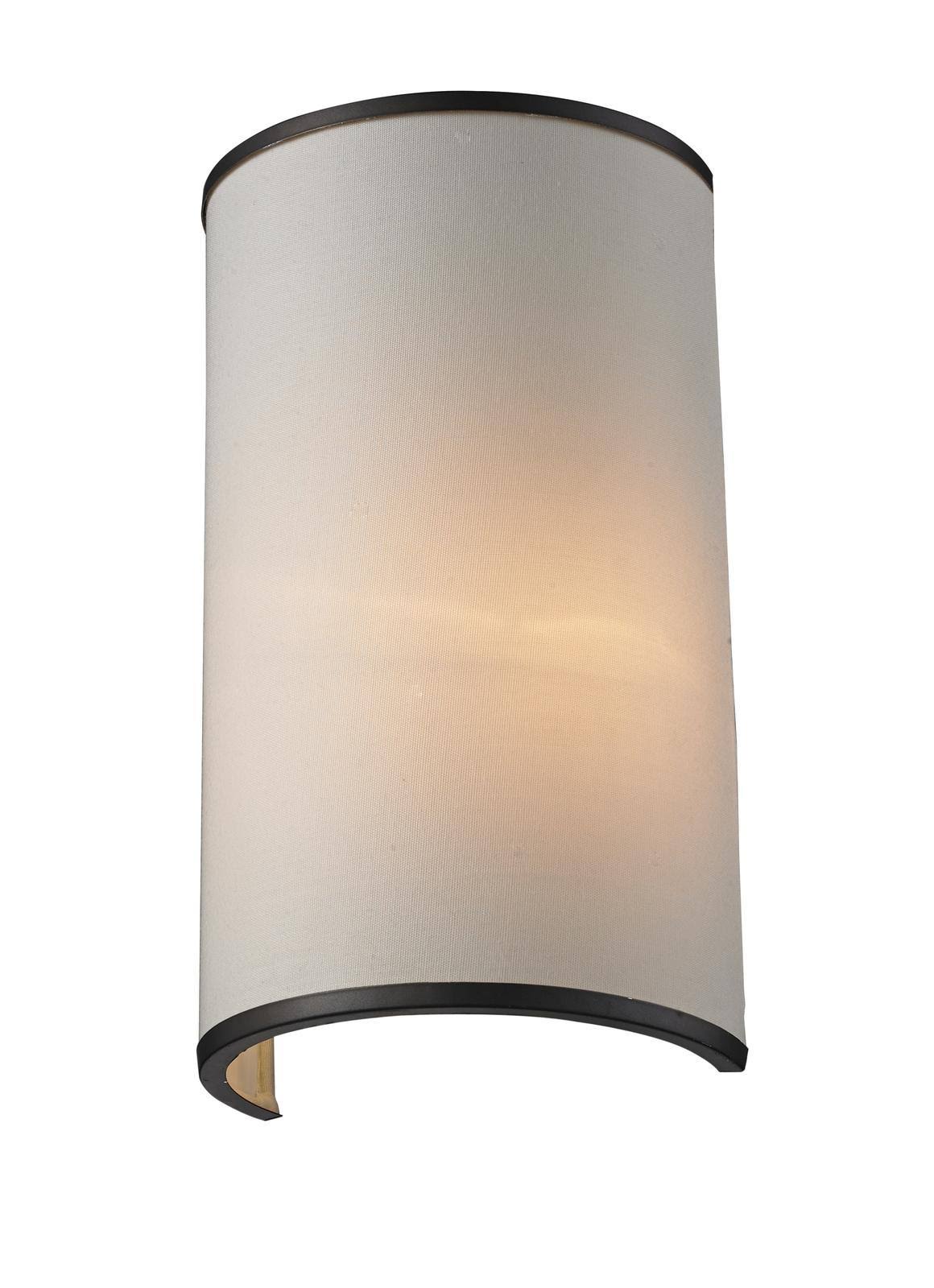 New Zlite Product Cameo Collection 1 Light Wall Sconce in Factory Bronze Finish 165-1SN