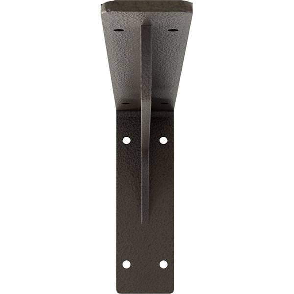 2x22W x 16x22D x 6 1/2x22H Embrey Steel BRACKET, Hammered Dark Bronze