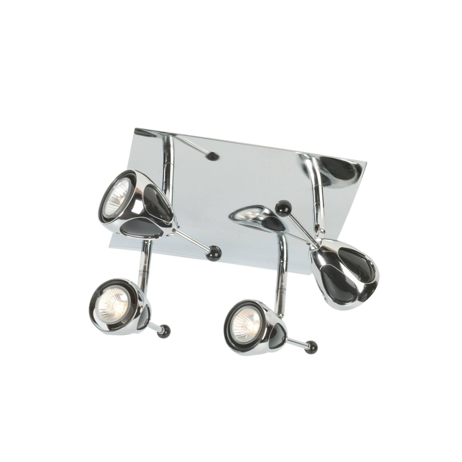 Eurofase 12402-021 Mir Track Lighting Chrome 4-Light