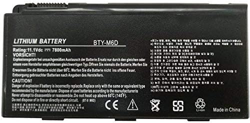 Fully BTY-M6D Laptop Battery Compatible with MSI GT60 GX60 GT70 GT660 GX660 GT680 GX680 GT780 GT780R GT663R GT660R GT680DXR GT680DX Series - 9cell 7800mAh Pack of 2