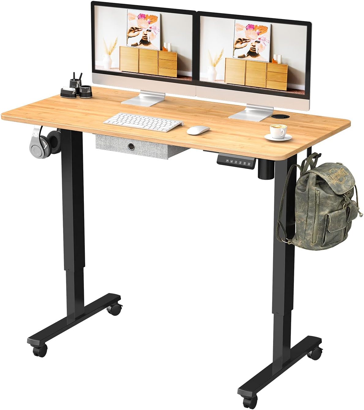 imlib Height Adjustable Electric Standing Desk, 60