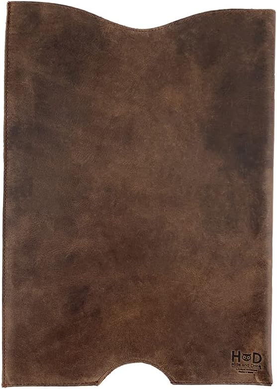 Rustic Leather MacBook Sleeve (15 in. Display) Handmade by Hide & Drink :: Bourbon Brown