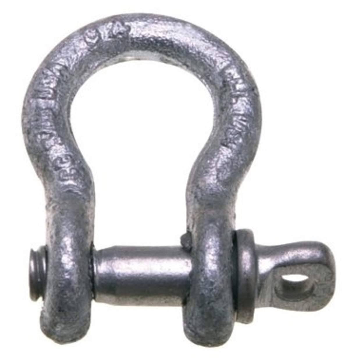Campbell 5411695 1x22 Alloy Anchor Shackle, Screw Pin, Forged Alloy, Galvanized